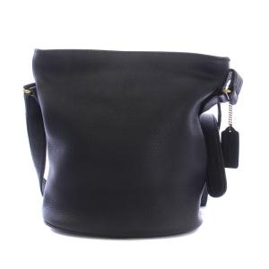 COACH オールドコーチ 4907 ショルダー バッグ ロゴ レザー 黒 ブラック GY17