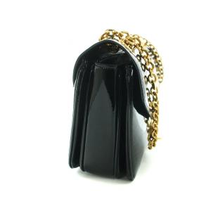 CELINE ショルダー バッグ ゴールドチェーン Cミディアム ブラック