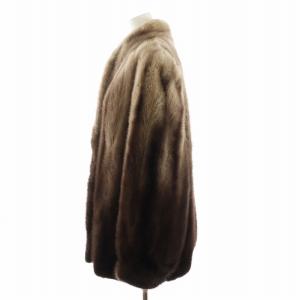 SAGA MINK 銀サガ ミンク ファー コート 大きいサイズ 13 ブラウン