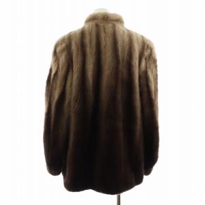【大きいサイズ】SAGA MINK　ロング丈　ミンク毛皮コート　13号 大きいサイズ】SAGA MINKロング丈ミンク毛皮コート13号