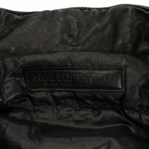 Neil Barrett M-65 レザー ダウン ジャケット M ブラック BPE62