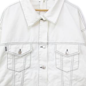 GGロゴデニムジャケット M GAP - ギャップ ロゴ刺繍 デニムジャケット M ブルー×レッド GAP