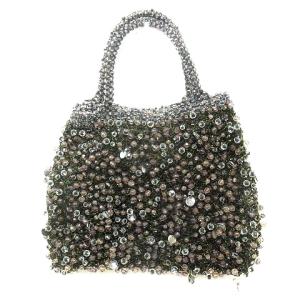 ANTEPRIMA ワイヤーバッグ ハンド ビーズ 黒 ブラック