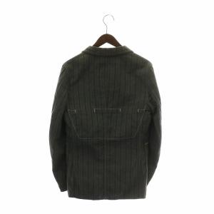 COMME des GARCONS HOMME PLUS ジャケット テーラード ストライプ S グレー