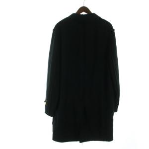 02AW 四つの黒期 ロング コート ステンカラー 裏地ボア 長袖