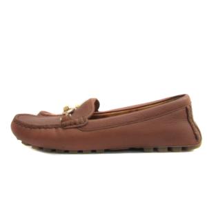 COACH ビットローファー モカシン レザー 23.5 ライトブラウン A7856