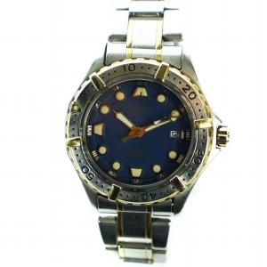 SCUBA スキューバ 200M 腕時計 ウォッチ クォーツ デイト SS 青文字盤 シルバー色 7N35-6060 GY18