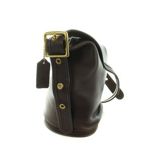 COACH オールドコーチ 9953 ショルダー バッグ 斜め掛け ロゴ ゴールド金具 レザー 茶 ブラウン GY18