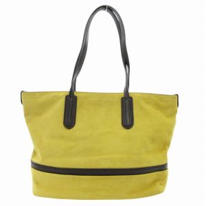 BALLY ハンドバッグ トート スエード 肩掛け レザー 黄 イエロー 茶 ブラウン /GV GY18