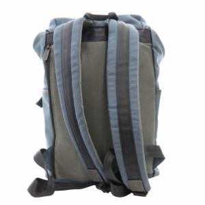PAUL SMITH クアッドステッチ リュックサック バックパック ロゴ ナイロン レザー 青 ブルー 51945 /GV