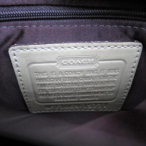 COACH ハンドバッグ トートバッグ オプアート 切替 レザー ベージュ 15771