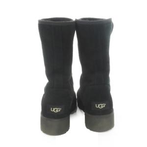 UGG W AMIE ムートンブーツ ミドル丈 24cm 黒 ブラック F20016F /AH6 GY18