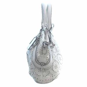 COACH ショルダーバッグ ハンド 2way パンチング マディソン レザー 白 ホワイト 16997