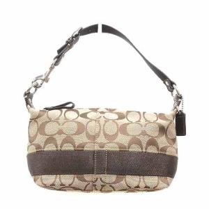 COACH ハンドバッグ ミニワンショルダー ロゴ 総柄 ベージュ