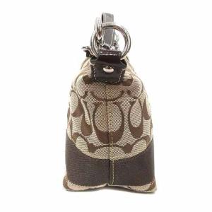 COACH ハンドバッグ ミニワンショルダー ロゴ 総柄 ベージュ