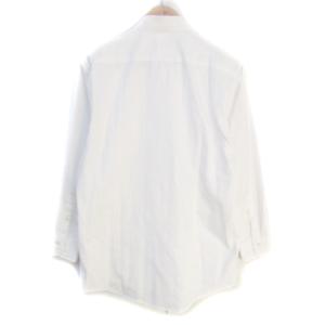 BURBERRY BLACK LABEL Yシャツ ワイシャツ ドレスシャツ 長袖 ボタンダウン チェック柄 42 L 白 ホワイト