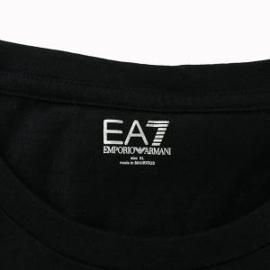 EMPORIO ARMANI Tシャツ カットソー 半袖 クルーネック ロゴ プリント XL 黒 ブラック /XZ GY18
