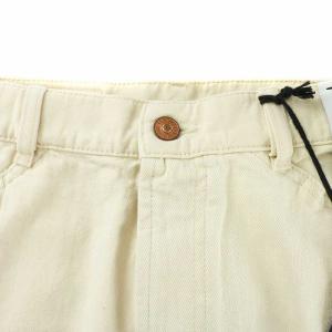 DIESEL インダストリー INDUSTRY デニムパンツ ジーンズ ストレート ジップフライ ロゴ 34 XL アイボリー