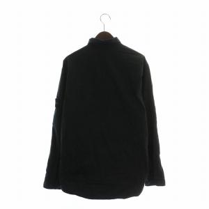 STONE ISLAND 切替 オーバー シャツ XXL ブラック