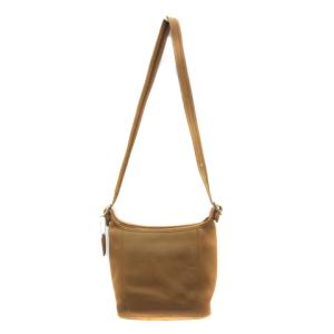COACH オールドコーチ ショルダーバッグ 斜めがけ レザー キャメル 9816