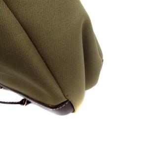 HUNTING WORLD SAFARI TODAY サファリ ショルダーバッグ 斜め掛け 巾着 キャンバス レザー ロゴ カーキ 茶色 ブラウン