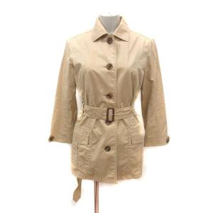 スプリングコート ショート丈 総裏地 ウエストマーク 40 L ベージュ /MS GY18