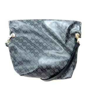 ソフティ ショルダーバッグ ポリエステル 総柄 グレー