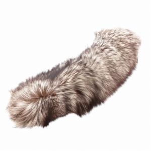 SAGA FOX 金サガ シルバーフォックスファー ティペット 毛皮マフラー グレー 茶 ブラウン /GV GY18