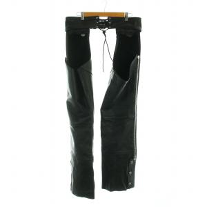 Harley-Davidson レザーオープンチャップス ブラック Harley-Davidson 本革オープンチャップス ブラック Sサイズ レザー