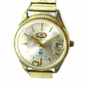 7 AutoDater セブン オートデーター腕時計 ウォッチ 自動巻き デイデイト 19石 ゴールド色