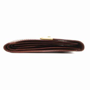 VALENTINO GARAVANI ブラウン レザー XY2B0704 三つ折り財布 レザー 型押し ロゴ 茶（2025/03/05買取