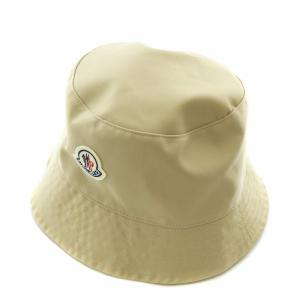帽子 バケットハット バケハ ナイロン ロゴ ワッペン M ベージュ H10933B00026 0U000