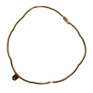 Salvatore Ferragamo ミニガンチー二 ネックレス チョーカー ペンダント ロゴ フック ゴールドカラー