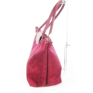 Longchamp ルプリアージュ ハンドバッグ トートバッグ ナイロン レザー 紫 パープル