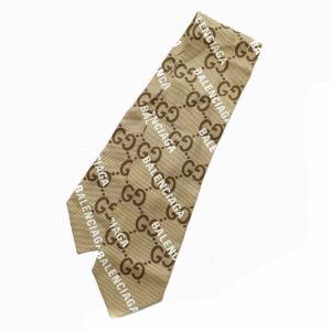 GUCCI × バレンシアガ BALENCIAGA THE HACKER PROJECT スカーフ ネックボウ 絹 シルク GG柄 ロゴ