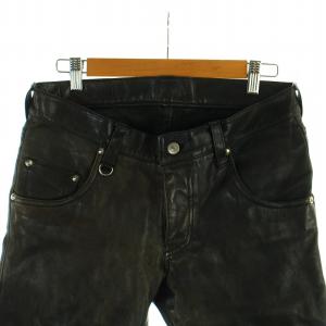 mastermind JAPAN FOREVER YOUNG AT HEART ホースハイド レザー パンツ S