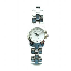MARC by MARC JACOBS 腕時計 ウォッチ クォーツ ラインストーン ロゴ 白文字盤 シルバー色 MBM3055 GY18