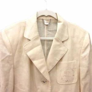 courreges テーラードジャケット 麻 リネン 9AR M アイボリー 白 ホワイト /YK GY18