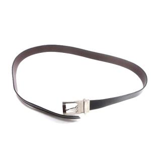 Salvatore Ferragamo ベルト バックル リバーシブル カーフレザー 牛革 黒 ブラック 茶 ブラウン