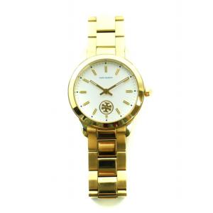 TORY BURCH 腕時計 ウォッチ クォーツ ロゴ 白文字盤 ゴールド色 111711 GY18