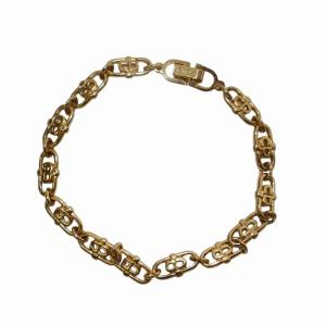 Christian Dior ブレスレット チェーン CDロゴ ゴールドカラー