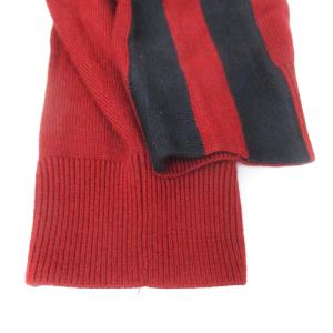 EMPORIO ARMANI ニット セーター 長袖 ボトルネック ライン 大きいサイズ 3XL 赤 黒 レッド ブラック