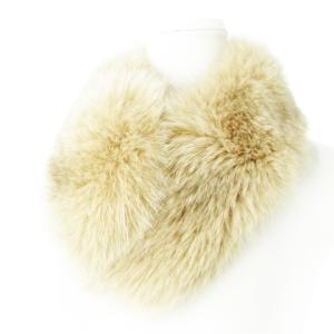 ファーティペット フォックスファー 毛皮 マフラー ベージュ /CK18 GY11