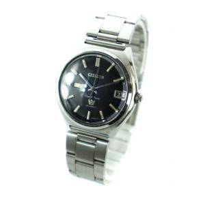 CITIZEN Crystal Seven 腕時計 AT 自動巻き 33石 デイデイト 黒文字盤