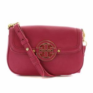 ショルダーバッグ ミニ シボ革 レザー マグネット ロゴ ゴールド金具 ピンク