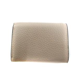 FURLA 3つ折り財布 ミニ財布 小銭入れ シボ革 レザー オフホワイト 白 PCY9UNO