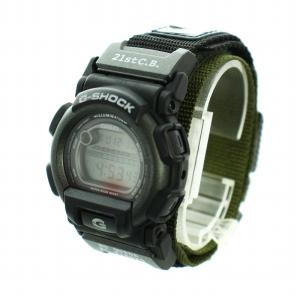 CASIO G-SHOCK 腕時計 ウォッチ クォーツ デジタル ロゴ デイト カレンダー付き 黒 ブラック カーキ DW-003 GY18