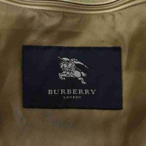 BURBERRY LONDON ダウンコート ステンカラー アウター ロング 裏地ノバチェック ライナー付き ジップアップ M ベージュ
