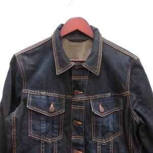 Nudie Jeans co デニムジャケット Gジャン ジージャン M 紺 ネイビー