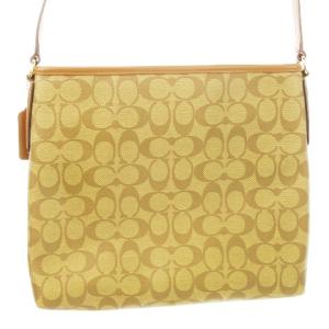 COACH ショルダーバッグ PVC レザー ロゴ シグネチャー チャーム付き 茶 ブラウン F58297/CK3